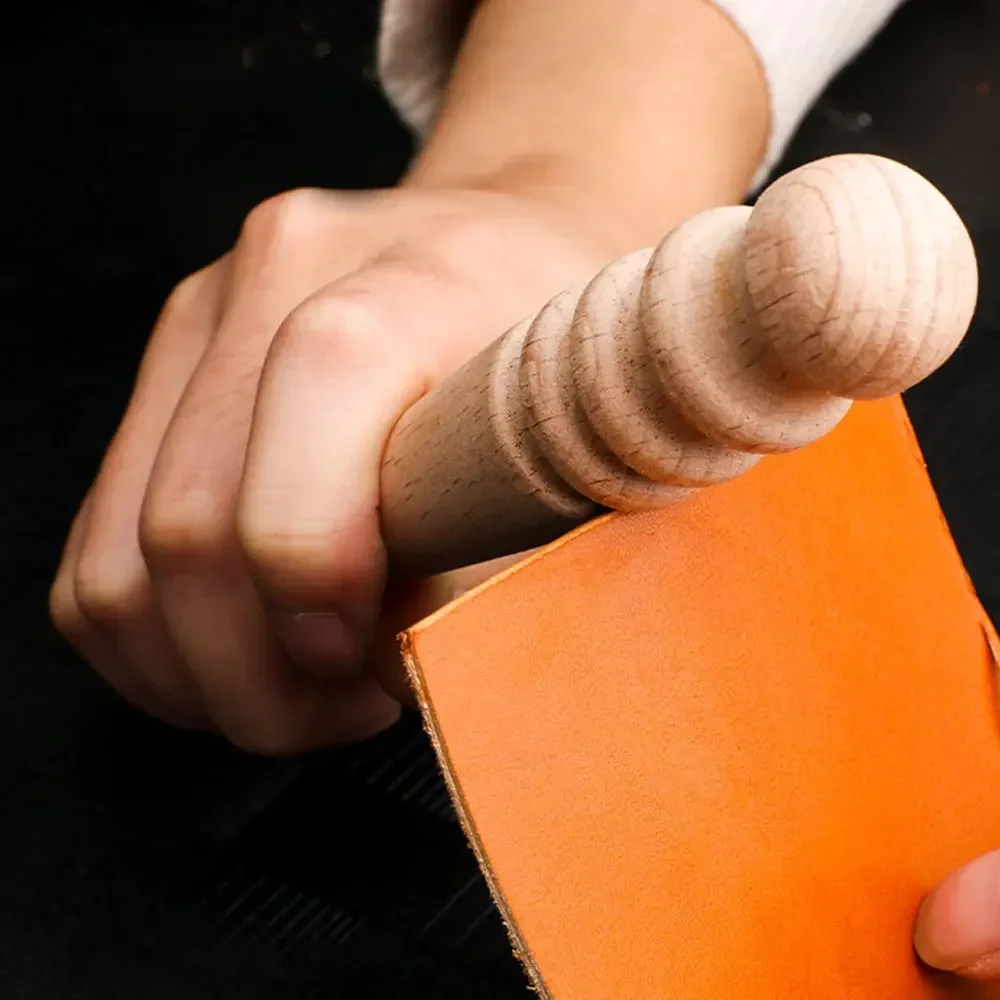 Leather Work Organiser - Multi-Size Wood Slicker Leather Solid Wood