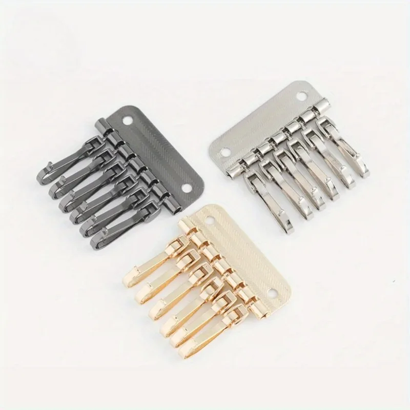 Leatherwork Rivets - 1PC Wallet Key Row 6 Hooks
