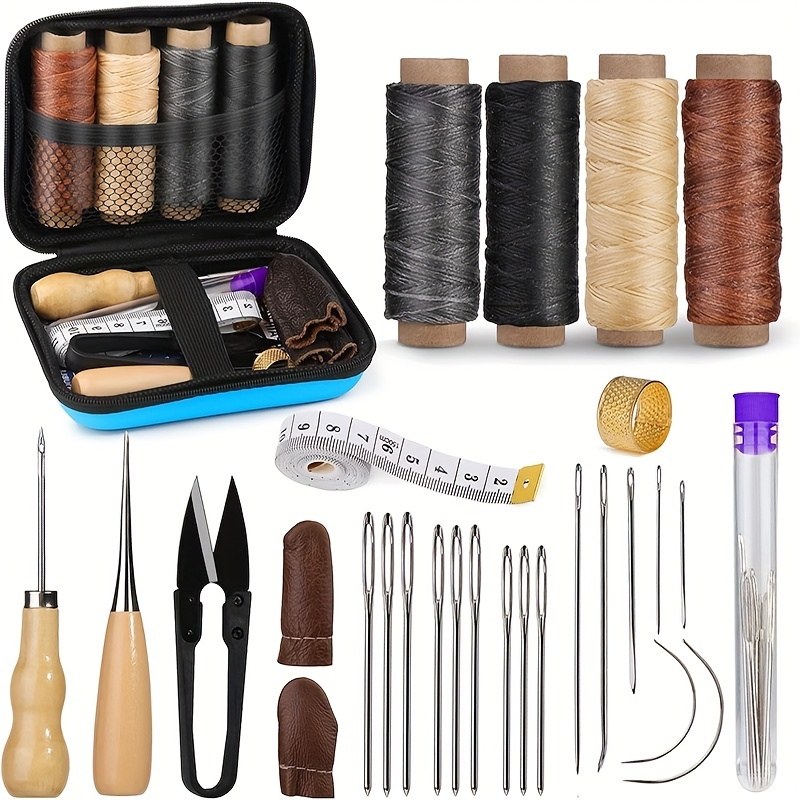 Leather Work Organiser - Leather Sewing Kit, Leather Repair Kit