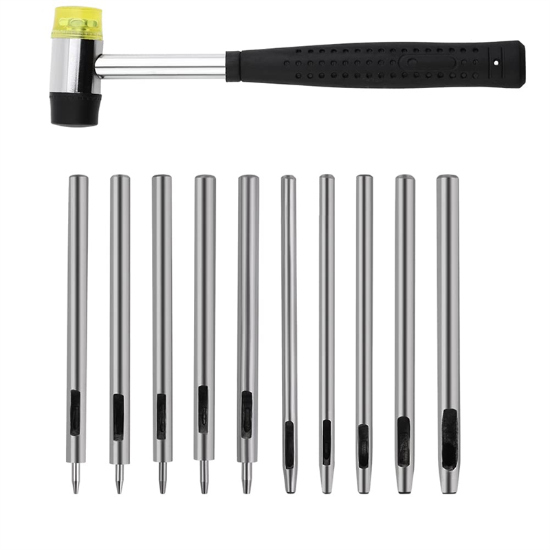 ABAG 10 Pcs Leather Hole Punch - Leatherwork Hole Punch recension och pris
