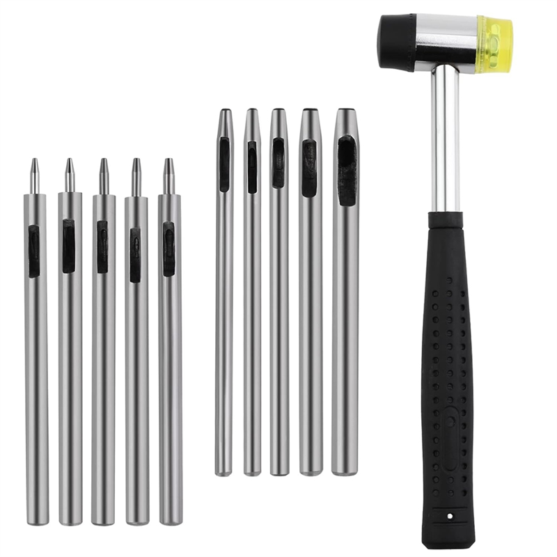 ABAG 10 Pcs Leather Hole Punch - Leatherwork Hole Punch recension och pris