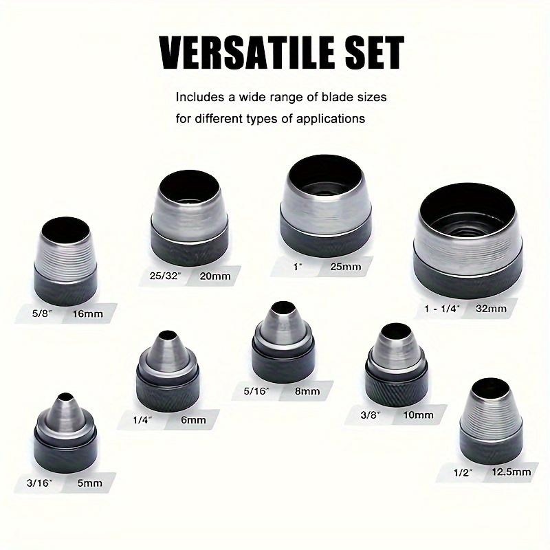 10Pcs Hollow Punch Set Heavy‑D - Leatherwork Hole Punch recension och pris