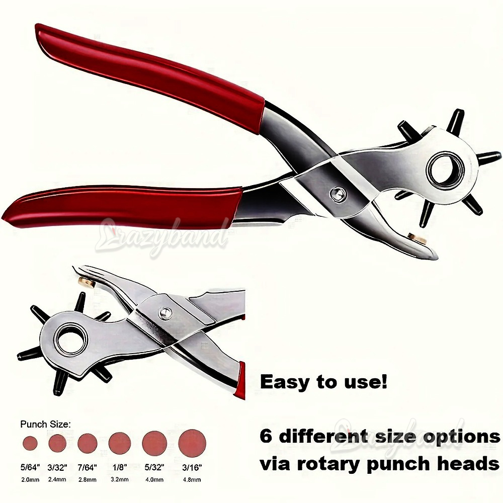 Multi-functional Leather Hole  - Leatherwork Hole Punch recension och pris