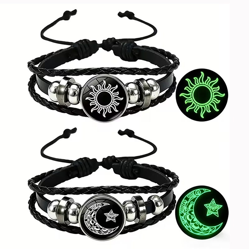2Pcs Glow in the Dark Sun Moon - Snap Fastener Setter recension och pris