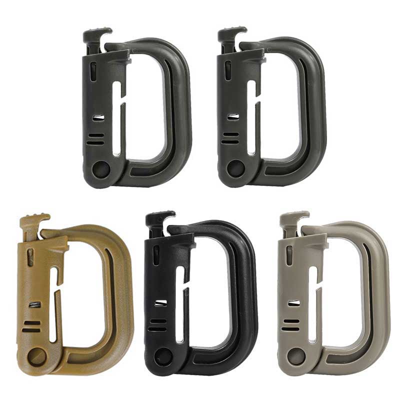 5PCS Grimloc Molle Carabiner D - Snap Fastener Setter recension och pris