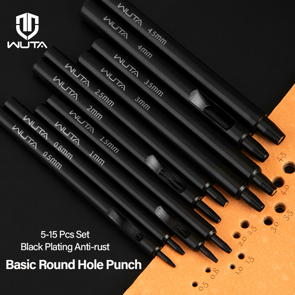 WUTA 5-15Pcs Basic Black Anti- - Leather Work Organiser recension och pris