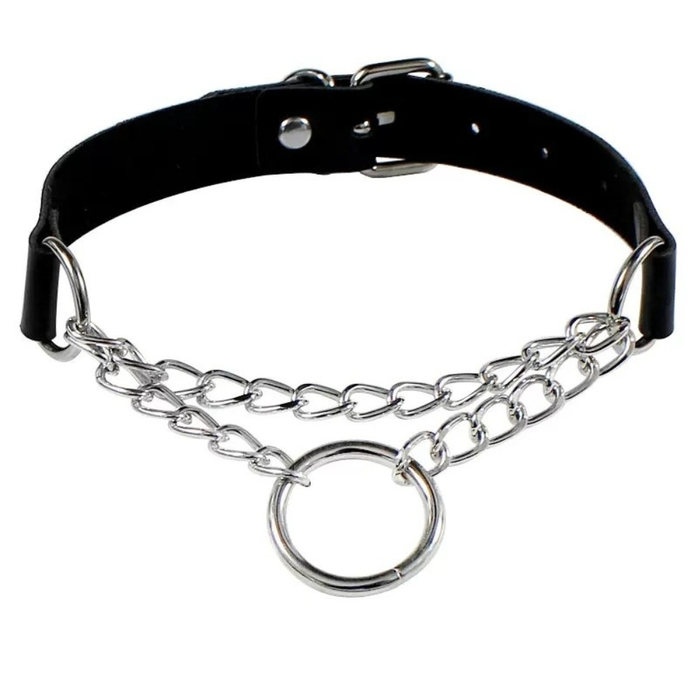 Women PU Leather Choker Collar - Leatherwork Rivets recension och pris