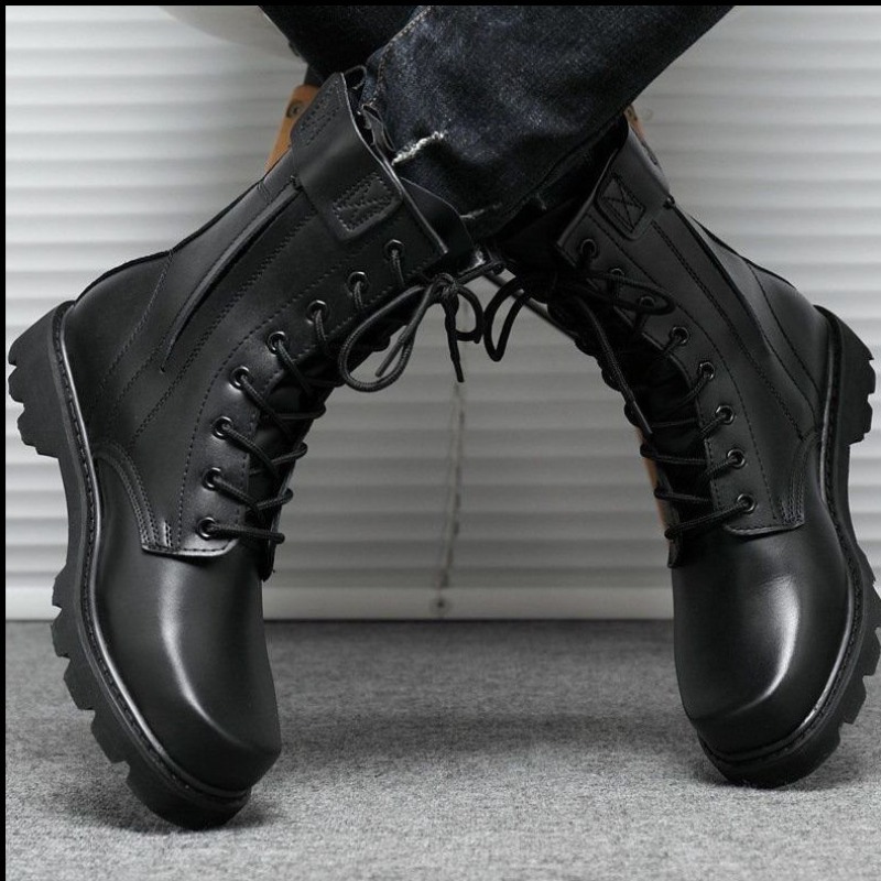 Tactical Combat Boots Mens Hig - Leatherwork Training recension och pris