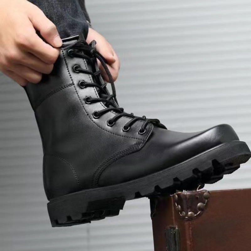 Tactical Combat Boots Mens Hig - Leatherwork Training recension och pris