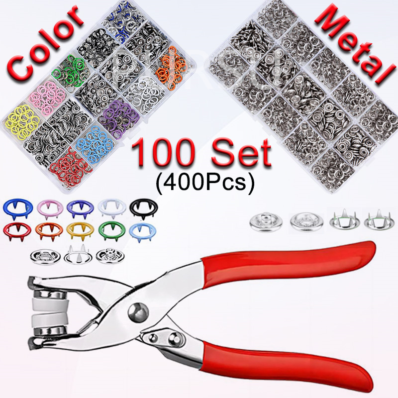 100 Sets Snap Pliers Automatic - Snap Fastener Setter recension och pris