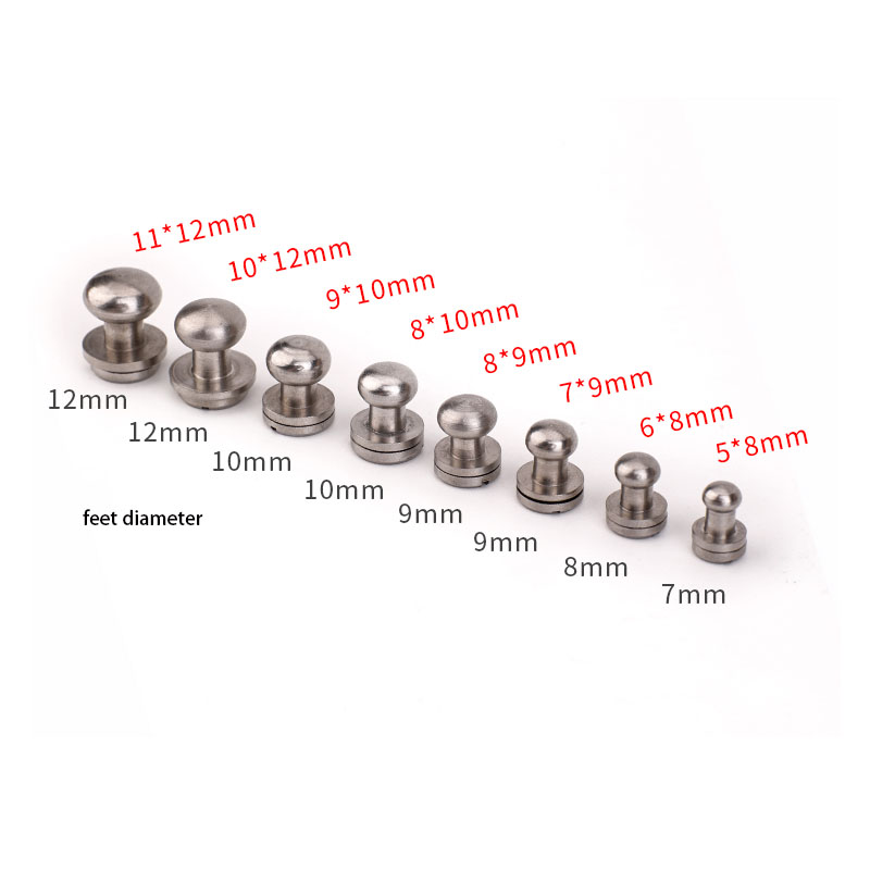 10pcs Solid Stainless Steel Sa - Leatherwork Rivets recension och pris