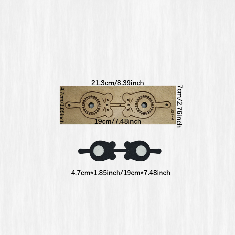 DIY Leather Cutting Template L - Leatherwork Templates recension och pris