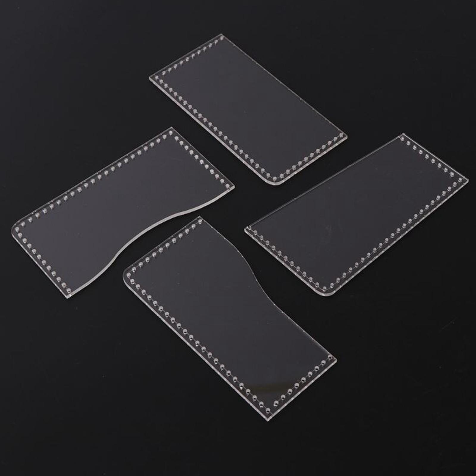 Acrylic Leather Wallet Card Ba - Leatherwork Templates recension och pris