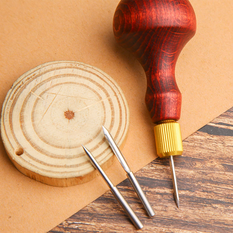 1Set DIY Leather Punch Awl Woo - Leatherwork Hole Punch recension och pris