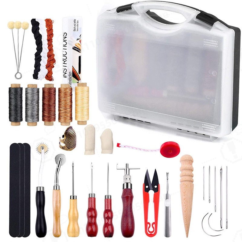 DIY Leather Craft Hand Sewing  - Leatherwork Hole Punch recension och pris