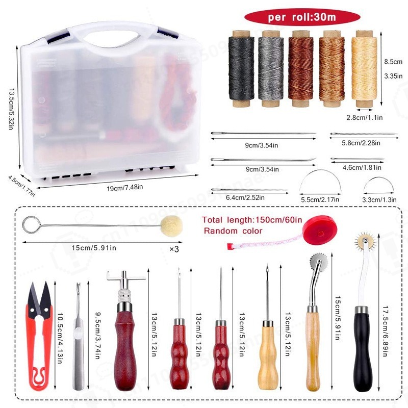 DIY Leather Craft Hand Sewing  - Leatherwork Hole Punch recension och pris
