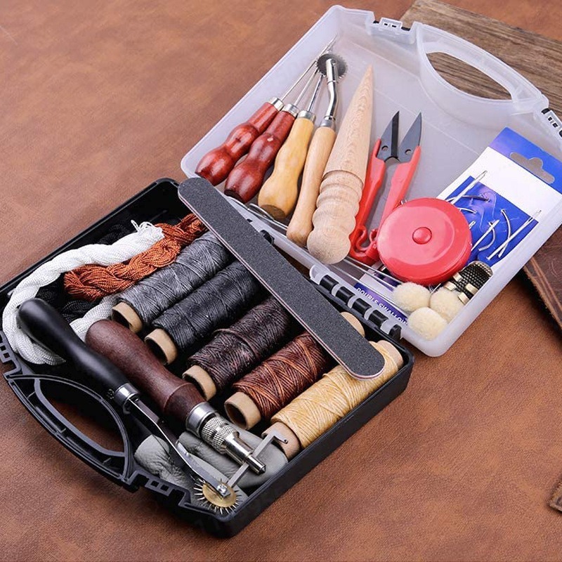 DIY Leather Craft Hand Sewing  - Leatherwork Hole Punch recension och pris