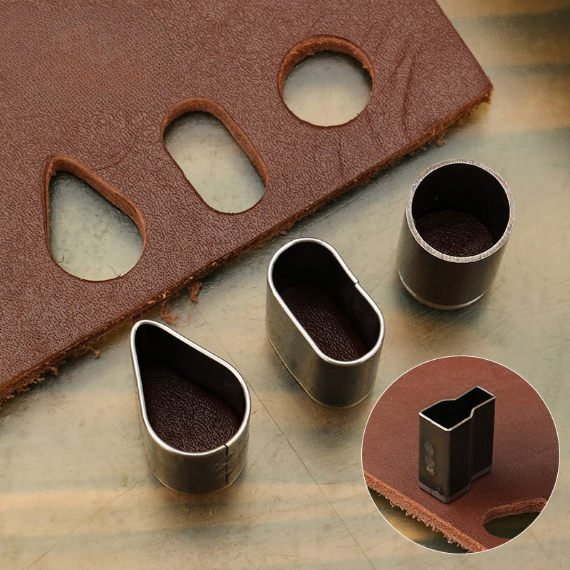 5pcs/6Pcs Short Head Hollow Pu - Leatherwork Hole Punch recension och pris