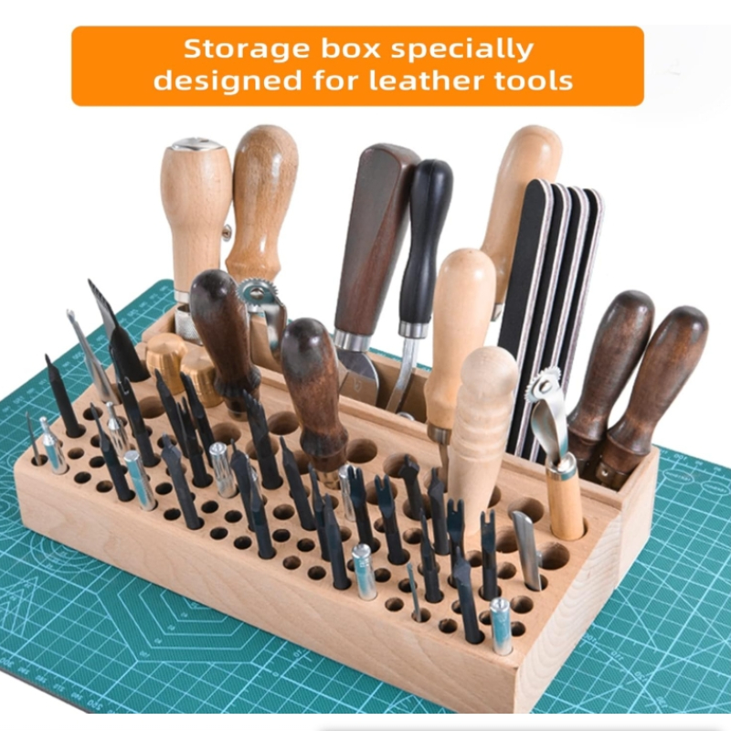 Leather Craft Tool Holder with - Leatherwork Hole Punch recension och pris