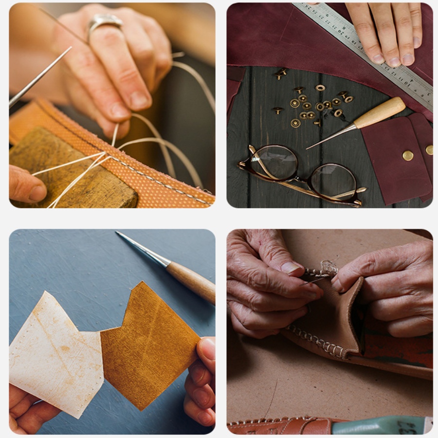 2pcs Leather Hand Stitching Aw - Leatherwork Hole Punch recension och pris
