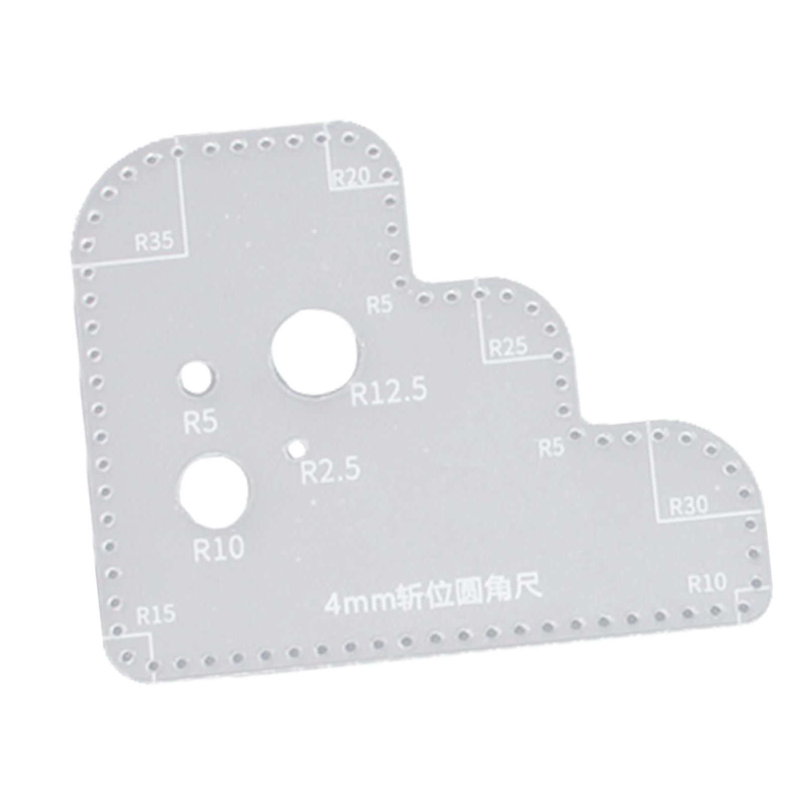 Acrylic Template for Leather C - Leatherwork Templates recension och pris
