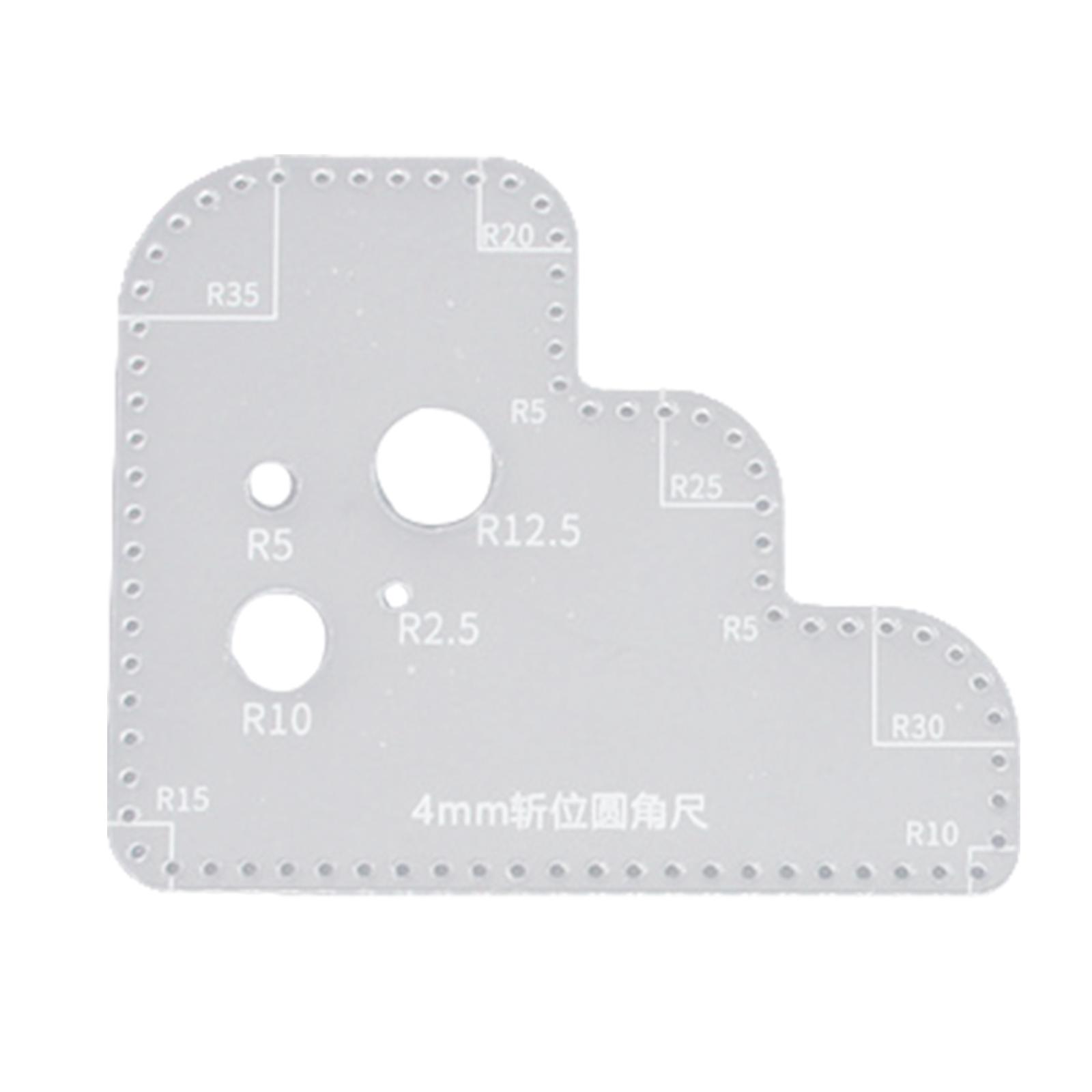 Acrylic Template for Leather C - Leatherwork Templates recension och pris
